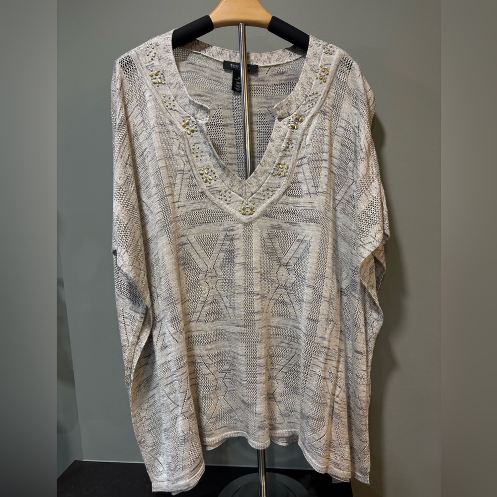 WHBM Sweater Poncho Sz M